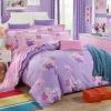 Lavender and Pink Cute Bear and Flower Elegant Girls Bedding Sets