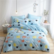 Cute Animal Funny Cat Childrens Twin, Full, Queen Size Bedding Sets