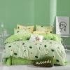 Green Avocado Print Modern Chic Cool Style Unique Twin, Full, Queen Size Bedding Sets