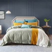 Unique Gray and Beige Simply Shabby Chic Adults Full, Queen Size Bedding Sets