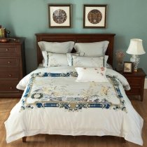 Luxury Boutique Fancy Flower Indian Pattern Full, Queen Size Bedding Sets