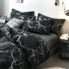 Black and White Lightning Pattern Unique Abstract Style Hipster Twin, Full, Queen Size Bedding Sets