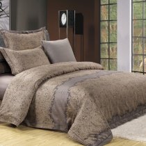 Gorgeous Brown Jungle Safari Themed Paisley and Tribal Print Shabby Chic Retro Style 100% Egyptian Cotton Bedding Sets
