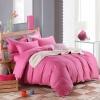 Plain Hot Pink Solid Color Simply Shabby Chic Girls Twin, Full, Queen Size Bedding Sets
