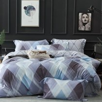 Abstract Diamond Plaid Unique Style Masculine Full, Queen Size Bedding Sets