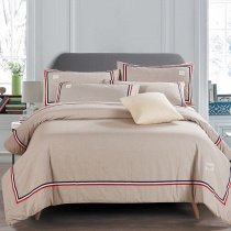 Khaki Color Vintage Simply Chic Masculine Full, Queen Size Bedding Sets