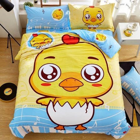 Kids Cute Duck Print Funny Farm Animal Twin, Full Size Bedding Sets