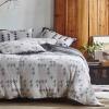Gray and White Houndstooth Masculine Simply Full, Queen Size Bedding Sets