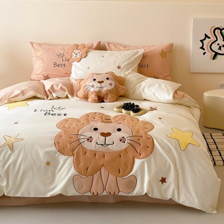 Lion Funky Cute Animal Kids Twin, Full, Queen Size Bedding Sets