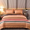 Fancy Stripe Traditional Style Full, Queen Size Bedding Sets