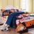 Cobalt Blue Black and Orange Happy Halloween Themed Nightmare Before Christmas Full, Queen Size Kids Bedding Sets