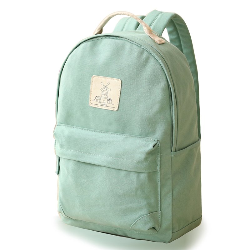 Durable Plain Mint Green Canvas Junior Preppy School Book Bag Stylish