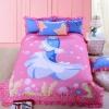 Hot Pink Ocean Blue and Light Blue Stylish Mermaid Print Princess Style Personalized 100% Cotton Twin, Full Size Bedding Sets for Girls