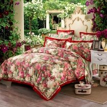 Antique Vintage Wildflower Full, Queen Size Bedding Sets