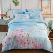 Tropical Rustic Country Chic Cherry Blossoms Full, Queen Size Bedding Sets