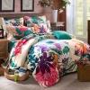 Tropical Flower Print Exotic Unique Style Full, Queen Size Bedding Sets