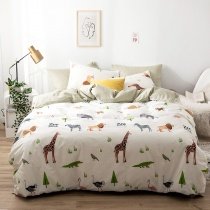 Wild Animal Crocodile Lion Zebra Giraffe Twin, Full Size Bedding Sets