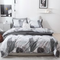Boutique Modern Chic Unique Leaf Print Twin, Full, Queen Size Bedding Sets