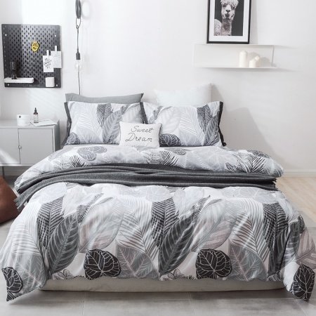 Boutique Modern Chic Unique Leaf Print Twin, Full, Queen Size Bedding Sets