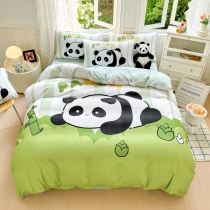 Boys Cute Panda Animal Themed Twin, Full Size Bedding Sets