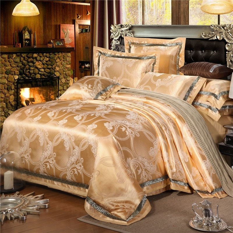 Classic Gold Scroll Pattern Sparkle Design Royal Style Noble Excellence