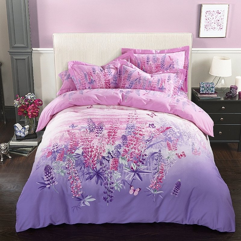 pink brushed cotton bedding