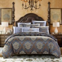Dark Gray Beige and Burnt Orange Indian Tribal Print Vintage Shabby Chic Bohemian Style Full, Queen Size Bedding Sets
