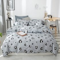 Black White and Gray Adults Sexy Leopard Print Bedding Sets