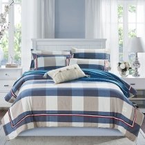 Tartan Plaid Simply Masculine Shabby Chic Full, Queen Size Bedding Sets