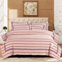 Ticking Stripe Simply Contemporary Soft Full, Queen Size Bedding Sets