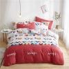 Hipster Kids Cute Animal and Striped Print Twin, Full, Queen Size Bedding Sets