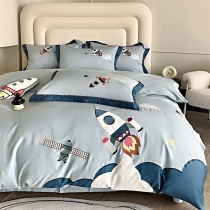 Kids Rocket Space Dreams Twin, Full, Queen Size Bedding Sets