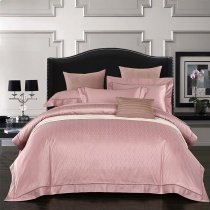 Pink Trellis Shiny Simply Trendy Pastel Style Full, Queen Size Bedding Sets