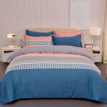Fancy Houndstooth Striped Print Twin, Full, Queen Size Bedding Sets