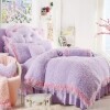 Lavender Purple Warm Girly Fancy Twin, Full, Queen Size Bedding Sets
