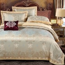 Classic Metallic Gold Ethnic Inspired Indian Pattern Retro Western Style Bohemian Style Full, Queen Size Bedding Sets
