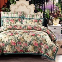 Shabby Chic Vintage Wildflower Full, Queen Size Bedding Sets