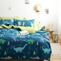 Kids Dinosaur Jungle Animal Soft Twin, Full Size Bedding Sets