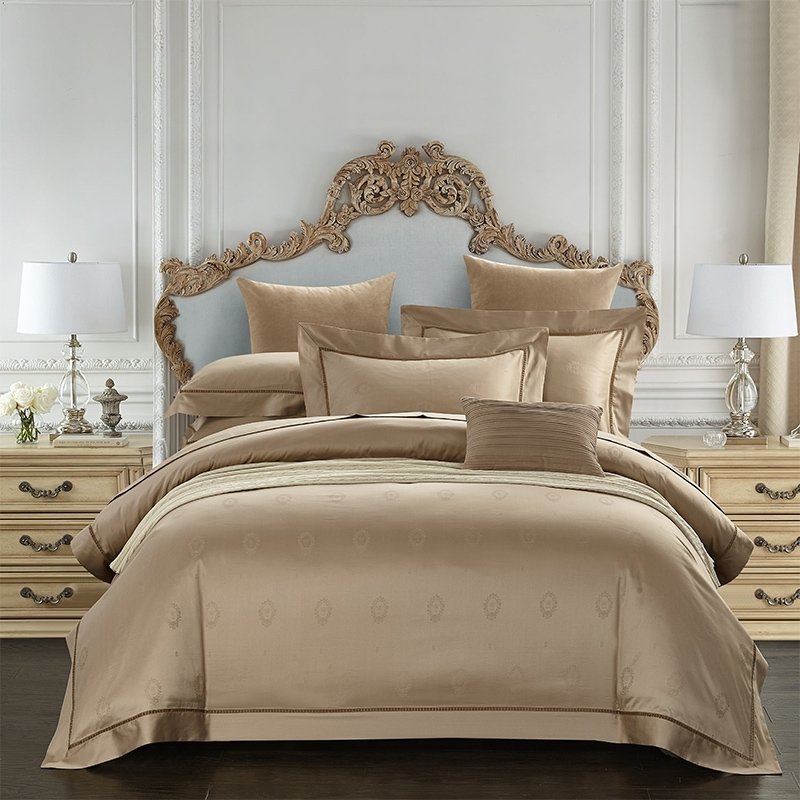 Metallic Gold Noble Excellence Luxurious Full, Queen Size Bedding Sets ...