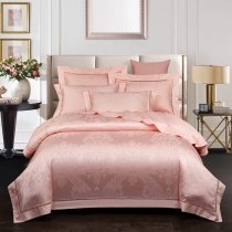 Pink Girls Paisley Shiny Pastel Style Modern Full, Queen Size Bedding Sets