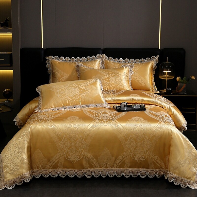 Gold Tribal Fancy Royal Style Full, Queen Size Bedding Sets