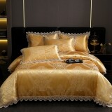 Gold Tribal Fancy Royal Style Full, Queen Size Bedding Sets